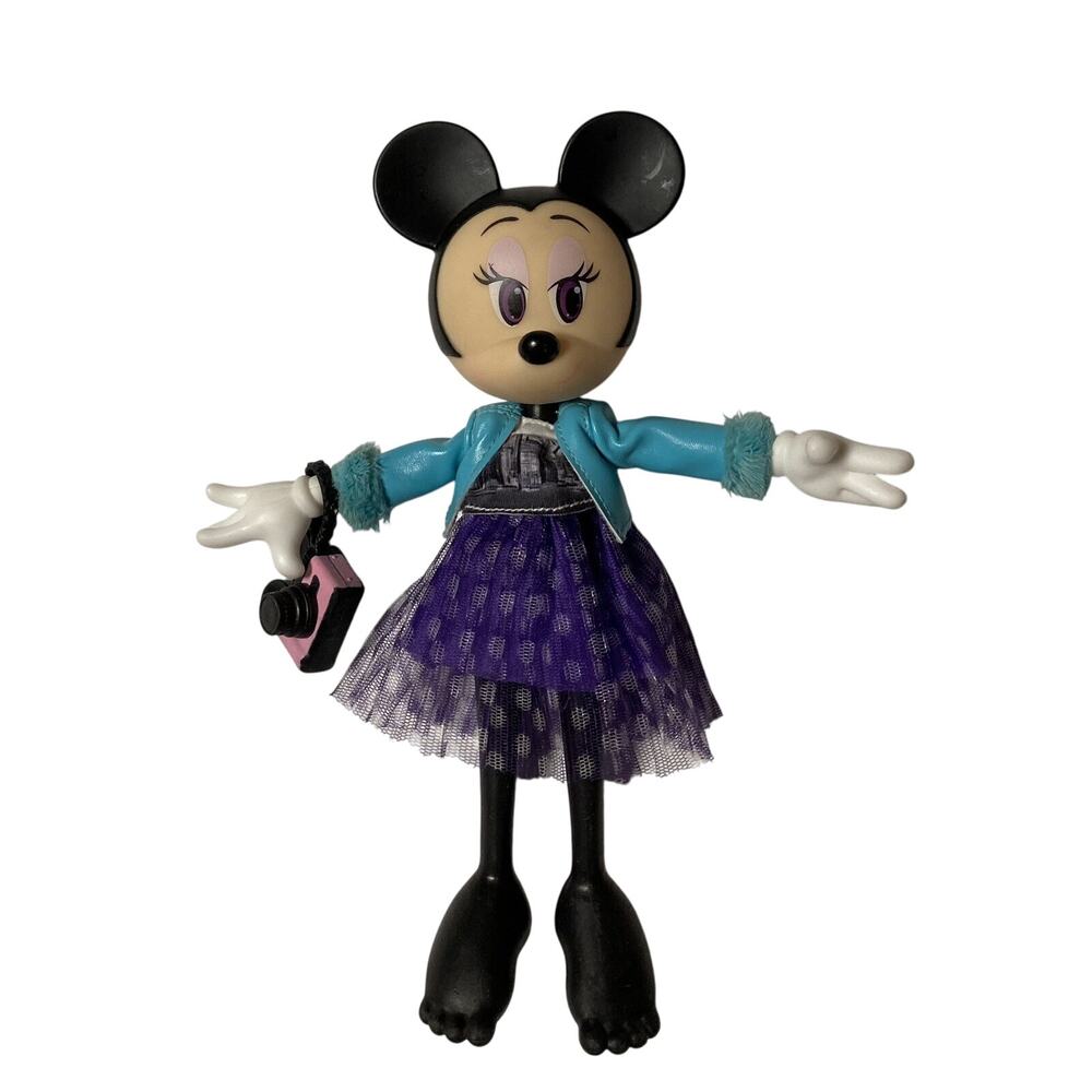 Jakks Disney Minnie Mouse City Style Posable Doll 8.5 Inches Missing Accessories
